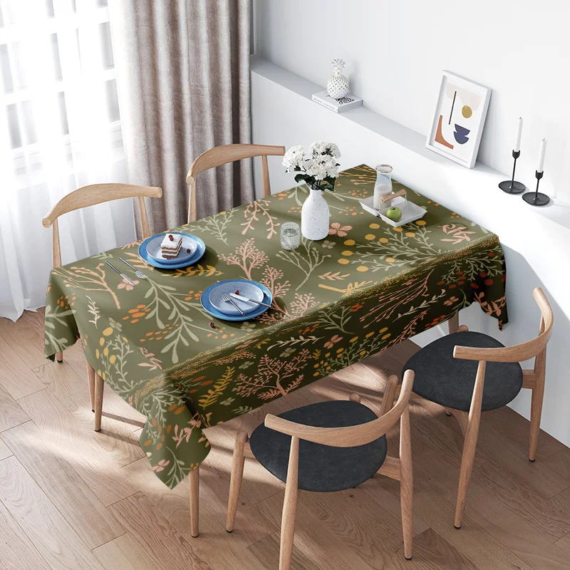 Green Floral Tablecloth Home Decoration Indoor Dining Room Kitchen Decorative Washable Non-Slip Table Linen Fabric
Green Floral Tablecloth Home Decoration Indoor Dining Room Kitchen Decorative Washable Non-Slip Table Linen Fabric