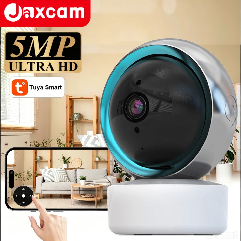 Smart WiFi Camera 360 Angle 5MP Night Vision Webcam Video IP Camera Two Way Audio Home Security Monitor for TUYA Smartlife APP
Smart WiFi Camera 360 Angle 5MP Night Vision Webcam Video IP Camera Two Way Audio Home Security Monitor for TUYA Smartlife APP