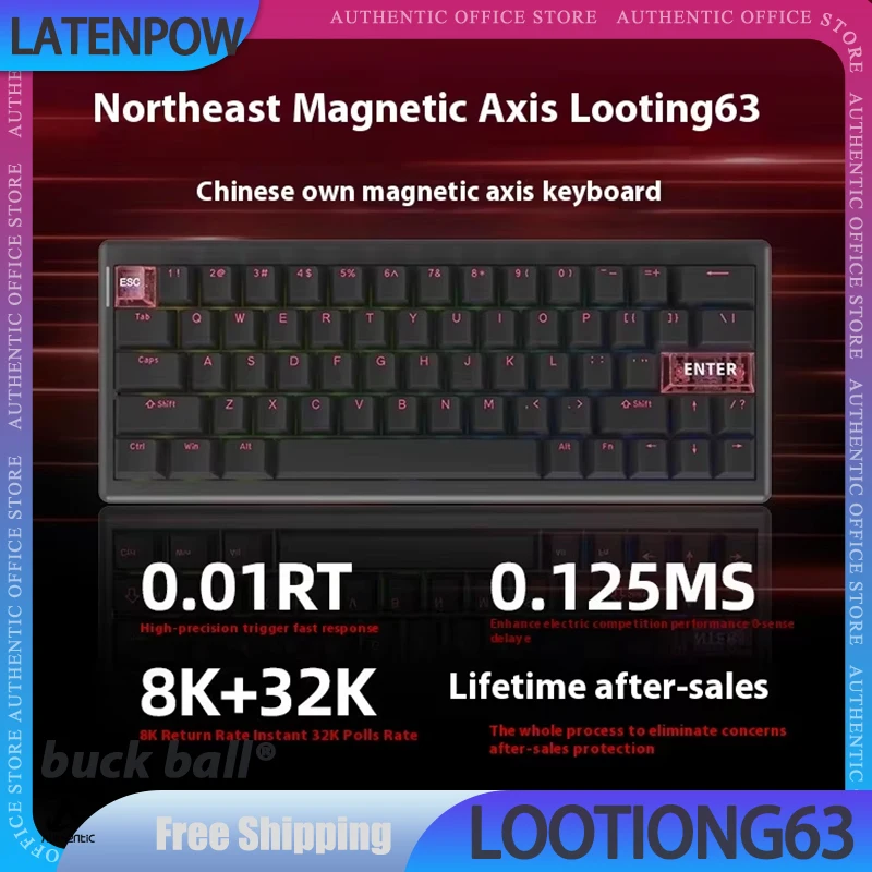 Latenpow Looting63 Magnetic Switch Mechanical Keyboard RGB Wired Esports Gaming Keyboard Single Bond 32 K Custom Pc Accessories
Latenpow Looting63 Magnetic Switch Mechanical Keyboard RGB Wired Esports Gaming Keyboard Single Bond 32 K Custom Pc Accessories