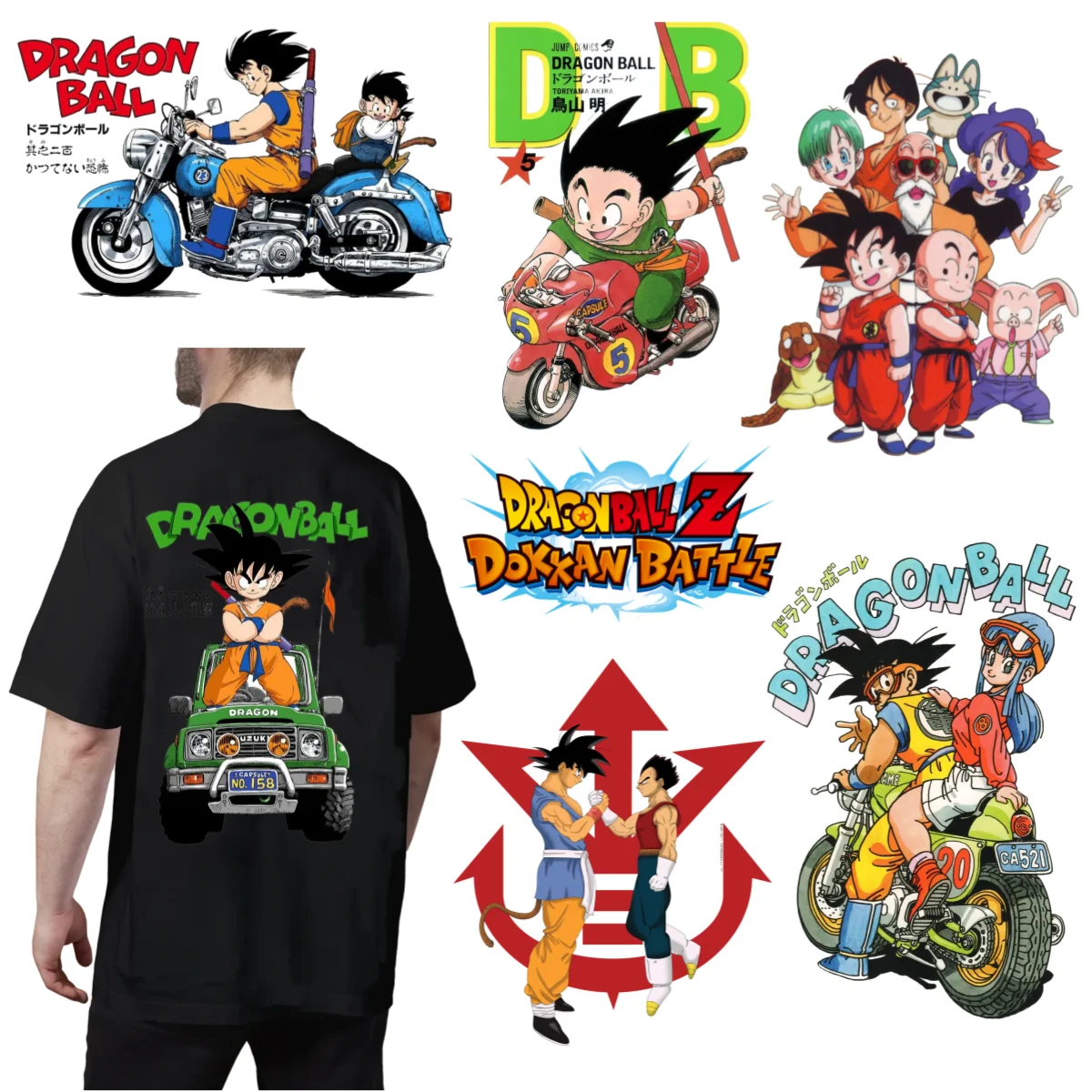 Anime Dragon Ball Heat Transfer Stickers Cartoon Character Applique Clothes T-shirt Hoodie Bag DIY Iron on Patches Decor Sticker
Anime Dragon Ball Heat Transfer Stickers Cartoon Character Applique Clothes T-shirt Hoodie Bag DIY Iron on Patches Decor Sticker