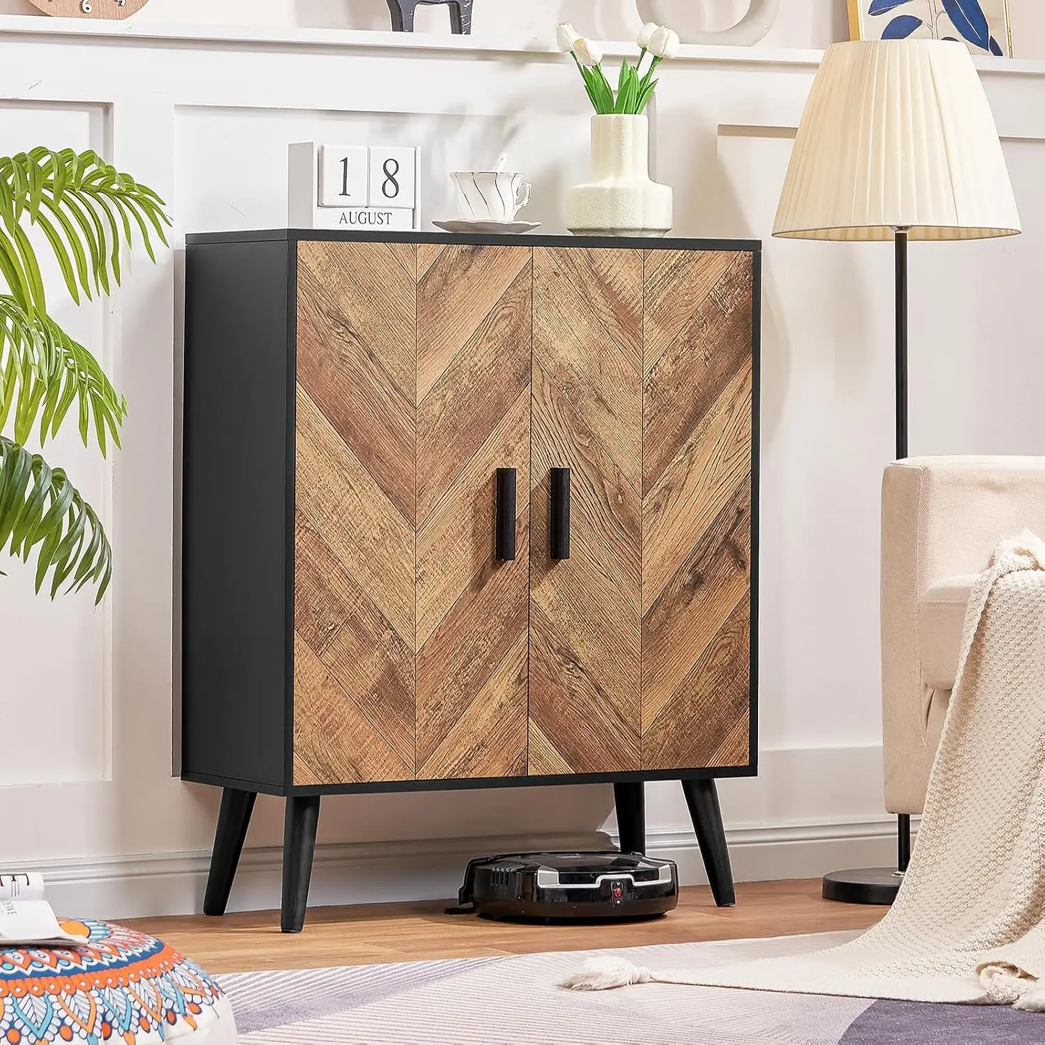Storage Cabinet with 2 Shelves & Doors, Sideboard Buffet Cabinet with Storage, Accent Cabinets for Living Room, Dining Room
Storage Cabinet with 2 Shelves & Doors, Sideboard Buffet Cabinet with Storage, Accent Cabinets for Living Room, Dining Room