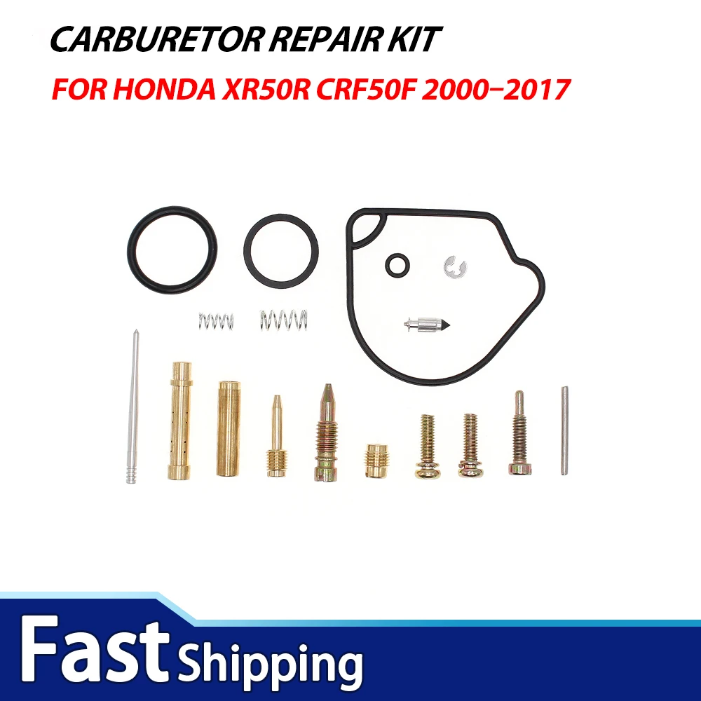 For Honda XR50R CRF50F 2000–2017 Motorcycle Carburetor Repair Kit Carb Rebuild Kit Replacement Parts Set
For Honda XR50R CRF50F 2000–2017 Motorcycle Carburetor Repair Kit Carb Rebuild Kit Replacement Parts Set