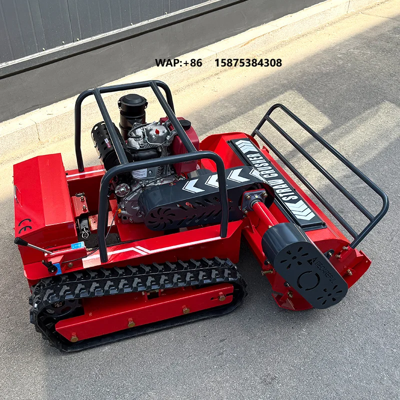 Track-type Remote-controlled Mower, Flail-type Mower Robot, Agricultural Machinery, Suitable for All Types of Terrain
Track-type Remote-controlled Mower, Flail-type Mower Robot, Agricultural Machinery, Suitable for All Types of Terrain