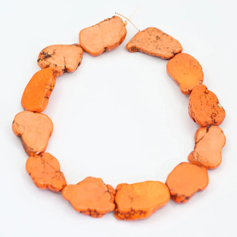 Freedom Nugget Fancy Orange Turquoise Stone Loose Beads 14.5'' Strands Jewelry Making DIY
Freedom Nugget Fancy Orange Turquoise Stone Loose Beads 14.5'' Strands Jewelry Making DIY