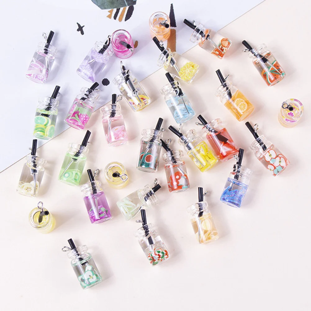 12Pcs Imitation Fruit Drink Bottles Pendant DIY Accessories Safe Soft Resin Material Exquisite Craftsmanship Bottle Charms
12Pcs Imitation Fruit Drink Bottles Pendant DIY Accessories Safe Soft Resin Material Exquisite Craftsmanship Bottle Charms