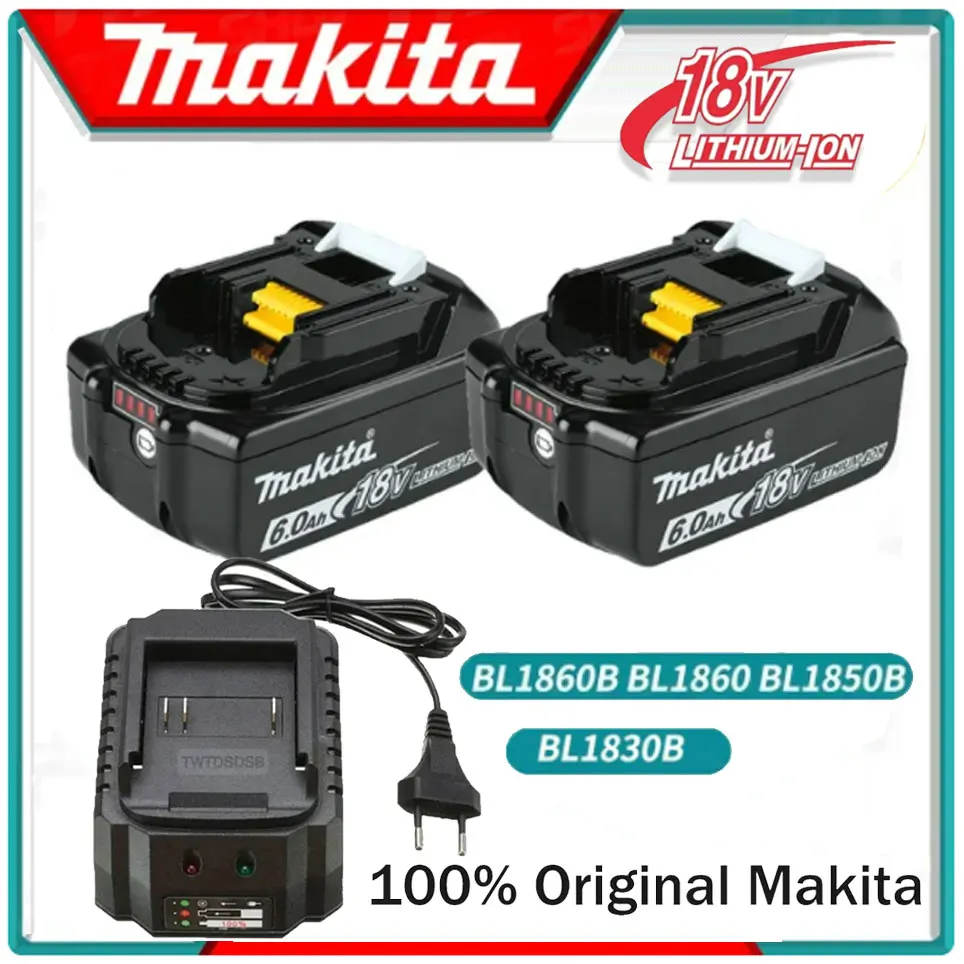 Makita original with LED lithium-ion replacement LXT BL1860B BL1860 BL185018V 6.0AH rechargeable power tool battery
Makita original with LED lithium-ion replacement LXT BL1860B BL1860 BL185018V 6.0AH rechargeable power tool battery
