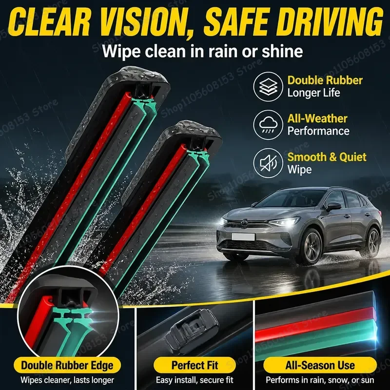 For Volkswagen VW ID4 ID.4 2021 2022 2023 2024 Front Windshield Wiper Blades Heavy Duty All Weather Rain Cleaning Kit
For Volkswagen VW ID4 ID.4 2021 2022 2023 2024 Front Windshield Wiper Blades Heavy Duty All Weather Rain Cleaning Kit