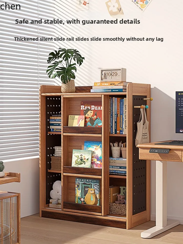 ZML All Solid Wood Household Floor Shelf Reading Area Multifunctional Sliding Door Bookcase
ZML All Solid Wood Household Floor Shelf Reading Area Multifunctional Sliding Door Bookcase