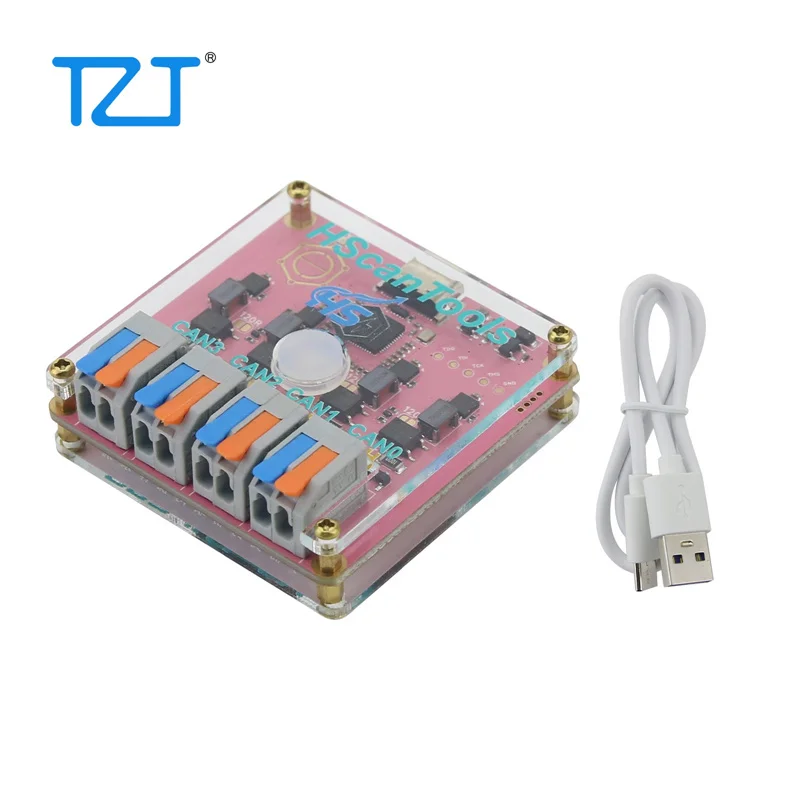 Высокоскоростной USB-адаптер TZT HSCanT 8 Мбит/с для 4-канального CAN FD (HPM5321) с поддержкой протоколов SLCAN и GS USB
Высокоскоростной USB-адаптер TZT HSCanT 8 Мбит/с для 4-канального CAN FD (HPM5321) с поддержкой протоколов SLCAN и GS USB