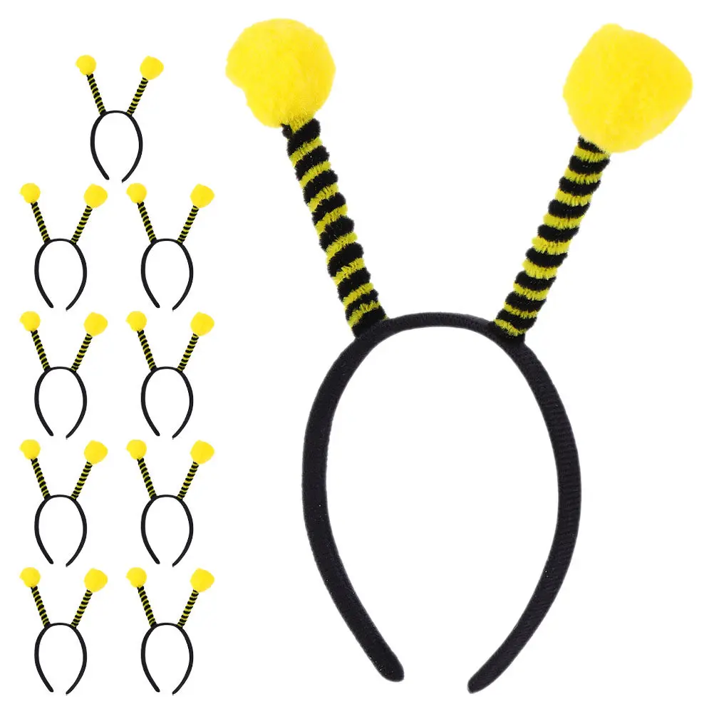 10Pcs Bee Headbands Animal Antenna Pom Pom Head Hoop Halloween Cosplay Party Costume Accessories for Adults
10Pcs Bee Headbands Animal Antenna Pom Pom Head Hoop Halloween Cosplay Party Costume Accessories for Adults
