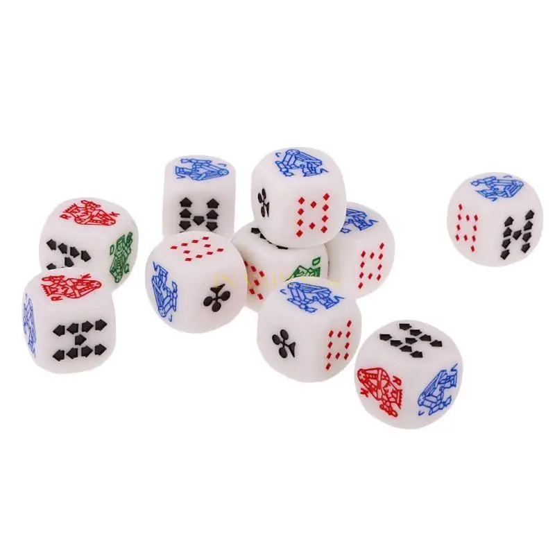 M5TC 10PCS 6 -боковые D6 Королева Джек Джек 16 -мм акриловый покерная игра игра в кости Dices Party Game Game
M5TC 10PCS 6 -боковые D6 Королева Джек Джек 16 -мм акриловый покерная игра игра в кости Dices Party Game Game