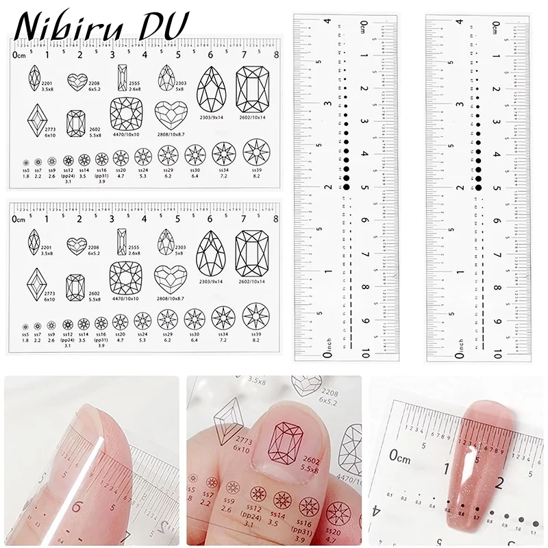 5/1pcs Nail Transparent Soft Ruler Manual Nails Rhinestone Measuring 0.5MM Size Transparent Card Scale Caliper Manicure Tools
5/1pcs Nail Transparent Soft Ruler Manual Nails Rhinestone Measuring 0.5MM Size Transparent Card Scale Caliper Manicure Tools