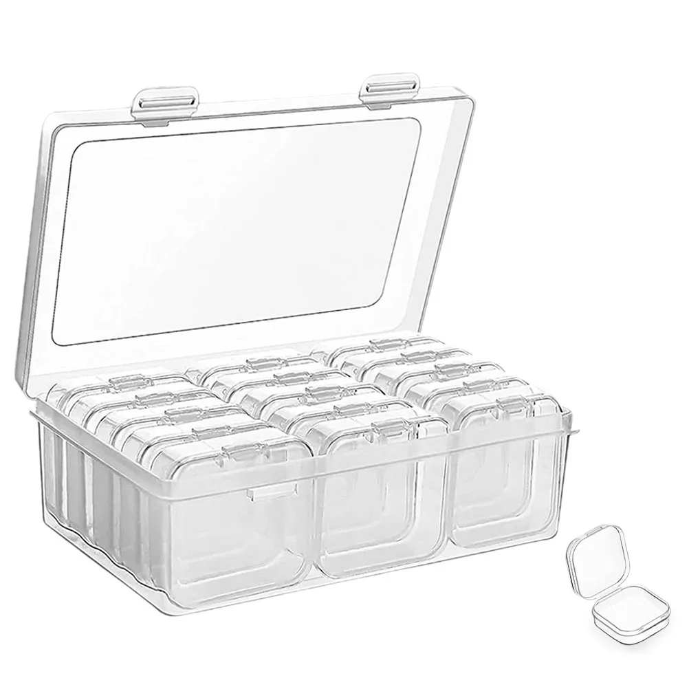 Plastic Storage Box Clear Compartment Jewelry Organizer Small Divided Boxes Containers Bead Holder Craft Supplies Accessories
Plastic Storage Box Clear Compartment Jewelry Organizer Small Divided Boxes Containers Bead Holder Craft Supplies Accessories