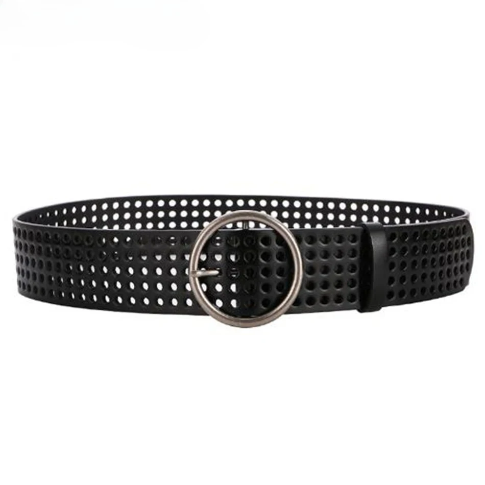 Black Real Leather Ring Belt Women Cummerbunds Wide Pin Belts for Dresses Ladies Mesh Brown Leather Cowhide Designer Belt Brand
Black Real Leather Ring Belt Women Cummerbunds Wide Pin Belts for Dresses Ladies Mesh Brown Leather Cowhide Designer Belt Brand