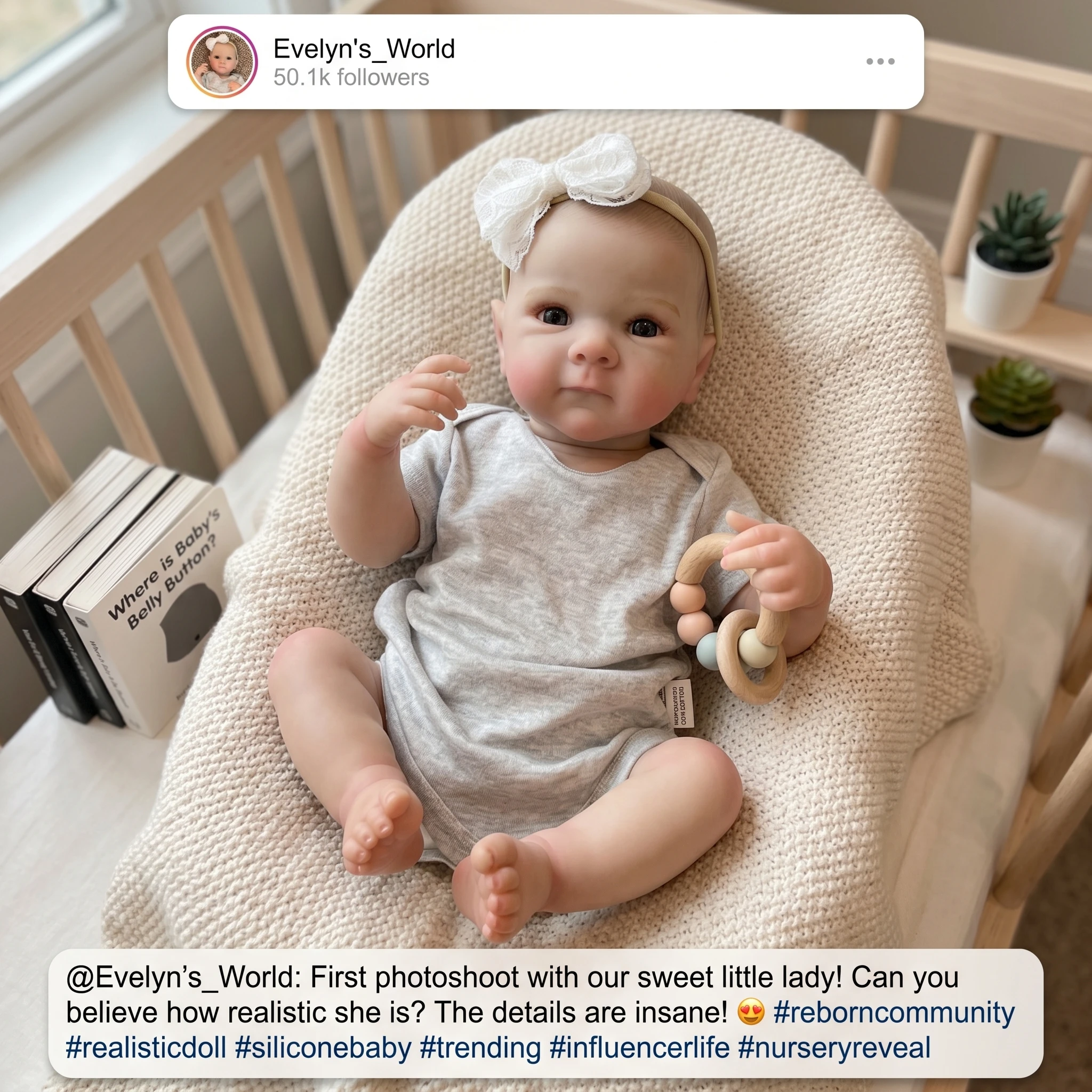 Bettie 18 Inch Realistic Reborn Baby Girl Doll Hand Painted Full Vinyl Body Lifelike Newborn Collectible Toy Gift for Collectors
Bettie 18 Inch Realistic Reborn Baby Girl Doll Hand Painted Full Vinyl Body Lifelike Newborn Collectible Toy Gift for Collectors