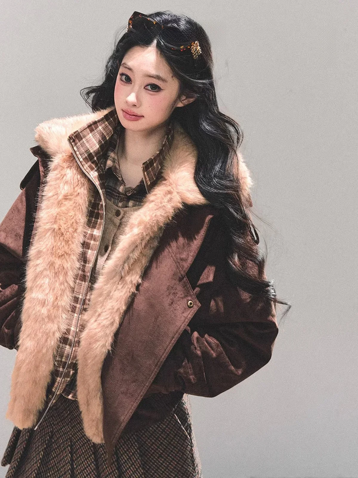 AOMALM Thickened Cotton Jacket Women's Winter Plaid Cotton Coat American Style Outerwear TINIKENG Brand Regular Length
AOMALM Thickened Cotton Jacket Women's Winter Plaid Cotton Coat American Style Outerwear TINIKENG Brand Regular Length