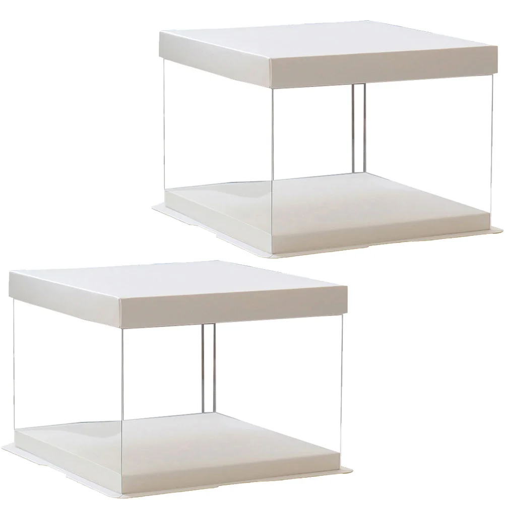 2Pcs 8inch Transparent Birthday Cake Box Plastic Cake Container Box Dessert Storage Box (Transparent)
2Pcs 8inch Transparent Birthday Cake Box Plastic Cake Container Box Dessert Storage Box (Transparent)