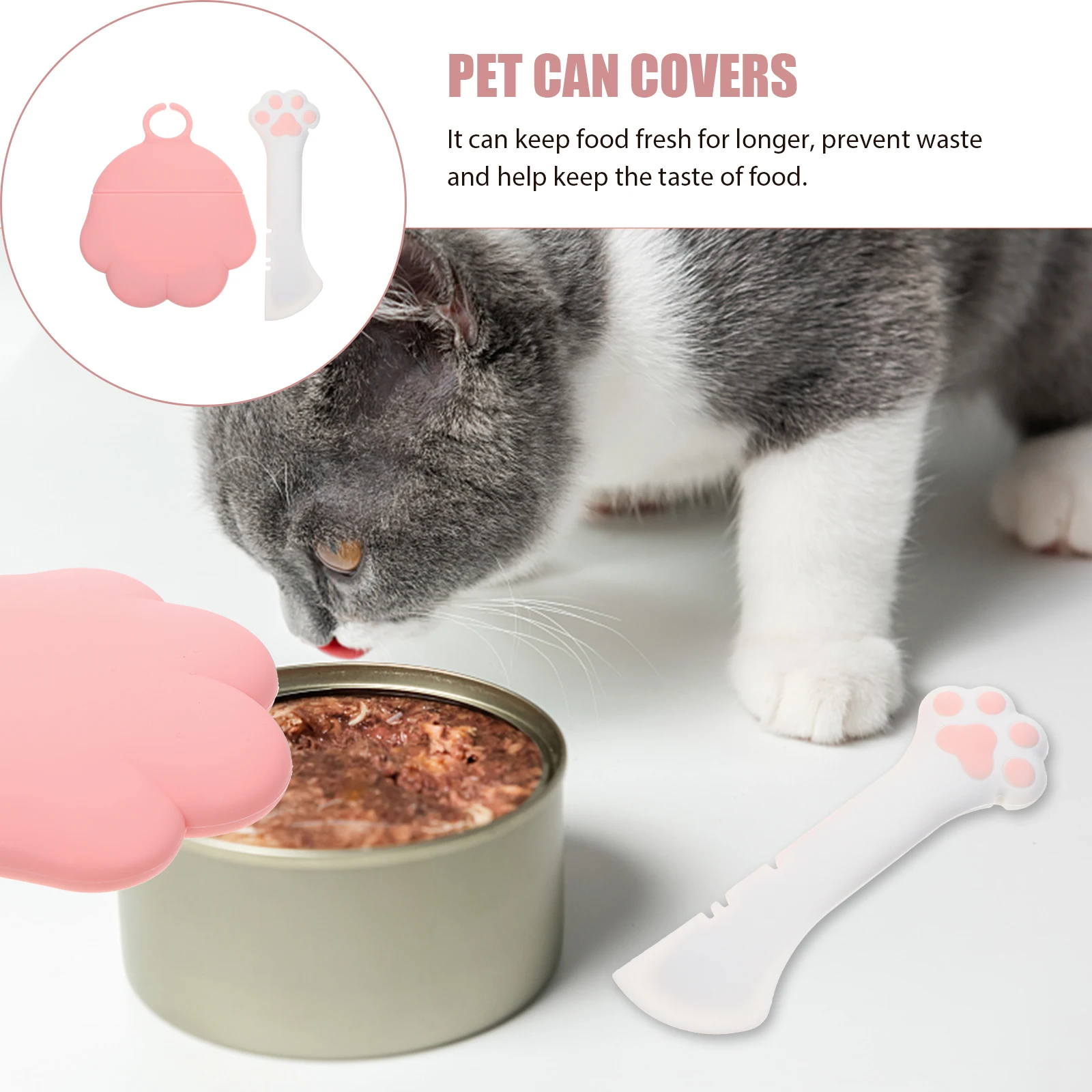 1 set Silicone Cat Can Lids Tin Protective Cover with Reusable Sealing for Cat Canned Food Fresh Storage Odor Prevention for Pet 
1 set Silicone Cat Can Lids Tin Protective Cover with Reusable Sealing for Cat Canned Food Fresh Storage Odor Prevention for Pet