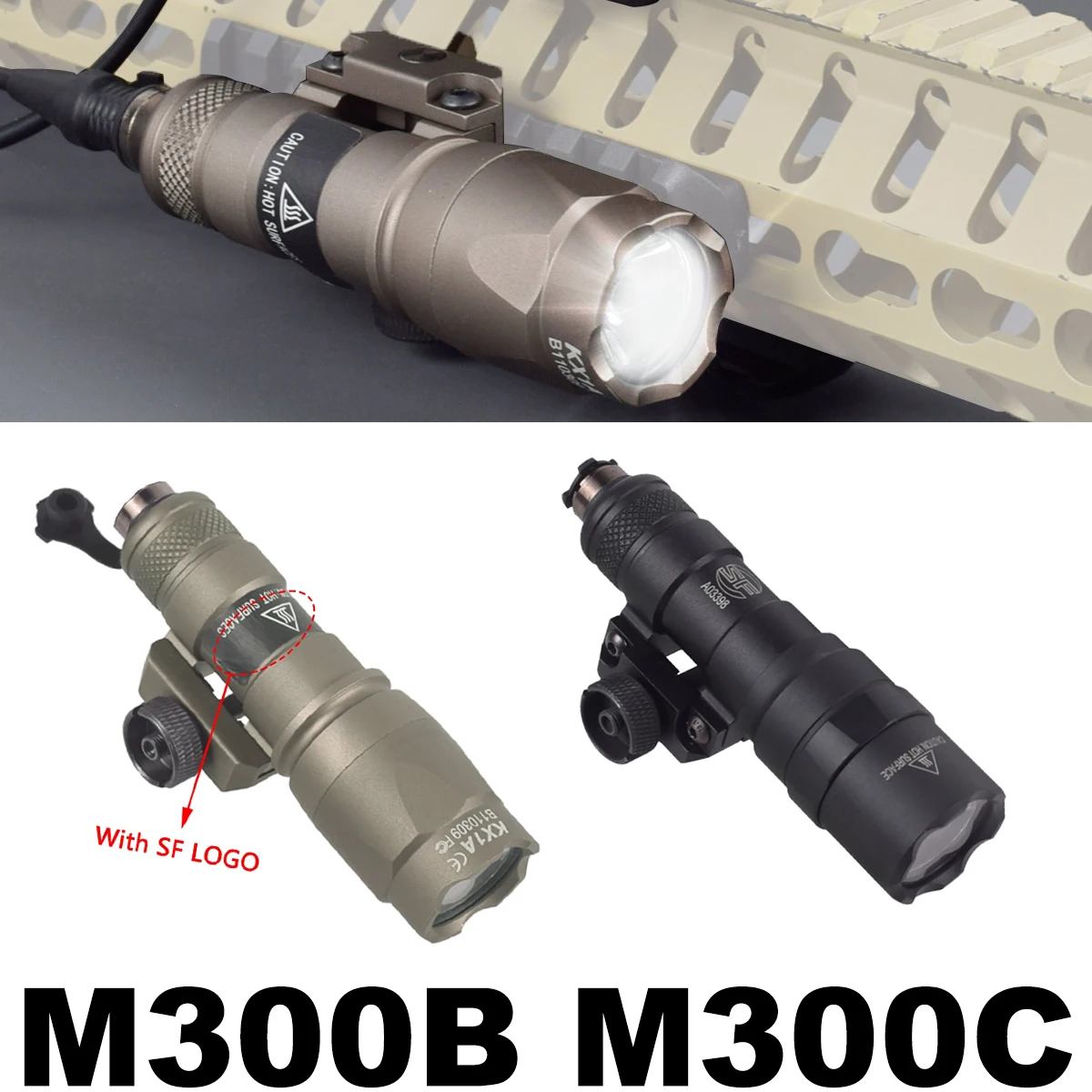 Tactical Surefire M300 M300B M300C M600B Airsoft Powerful Flashlight Tactical Scout Rifle Weapon Gun Light Dual Function Switch
Tactical Surefire M300 M300B M300C M600B Airsoft Powerful Flashlight Tactical Scout Rifle Weapon Gun Light Dual Function Switch