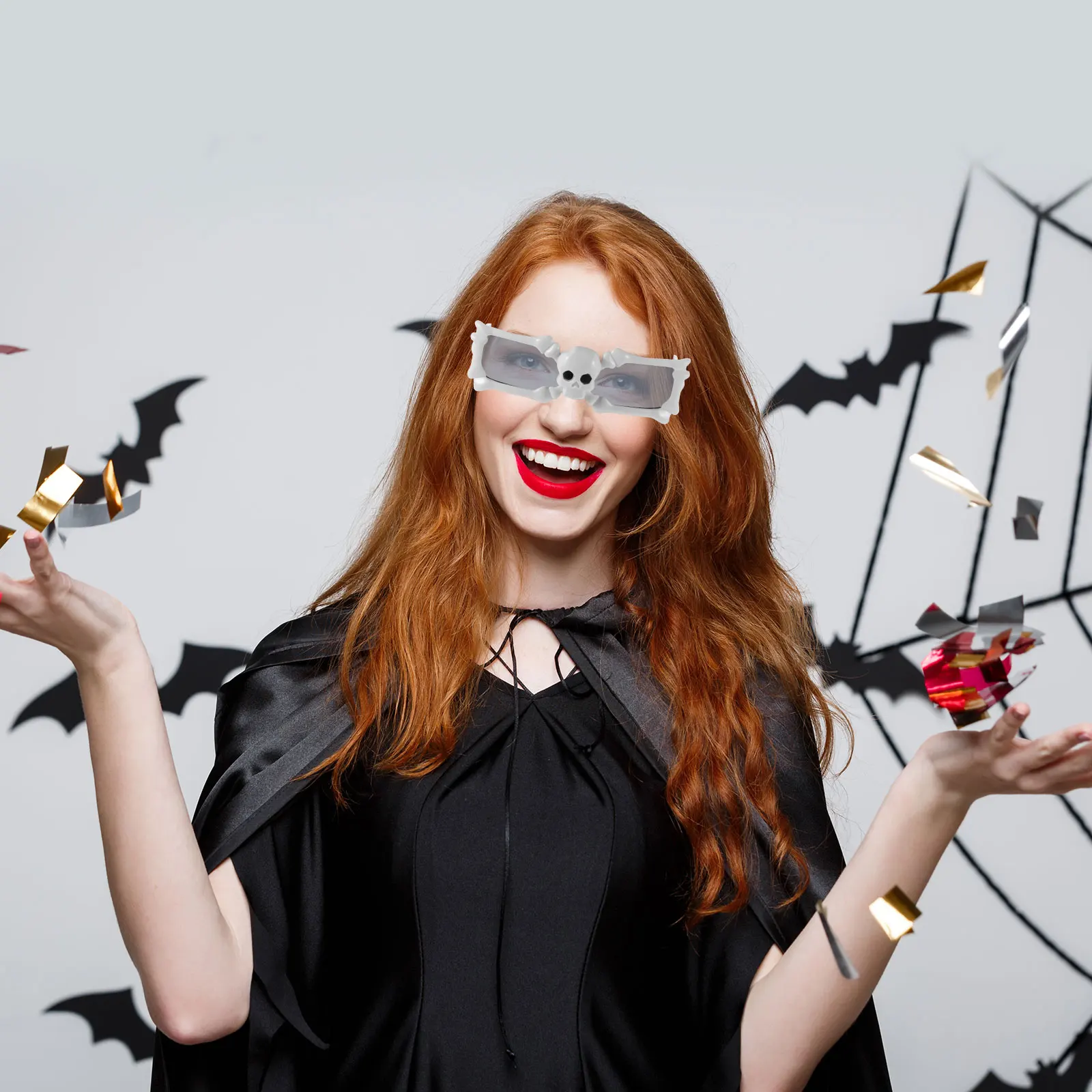 Scary Glasses Halloween Sunglasses Skull Shaped Novelty Party Eyewear Lightweight Plastic Zombie Costume Photo Prop Funny Makeup
Scary Glasses Halloween Sunglasses Skull Shaped Novelty Party Eyewear Lightweight Plastic Zombie Costume Photo Prop Funny Makeup