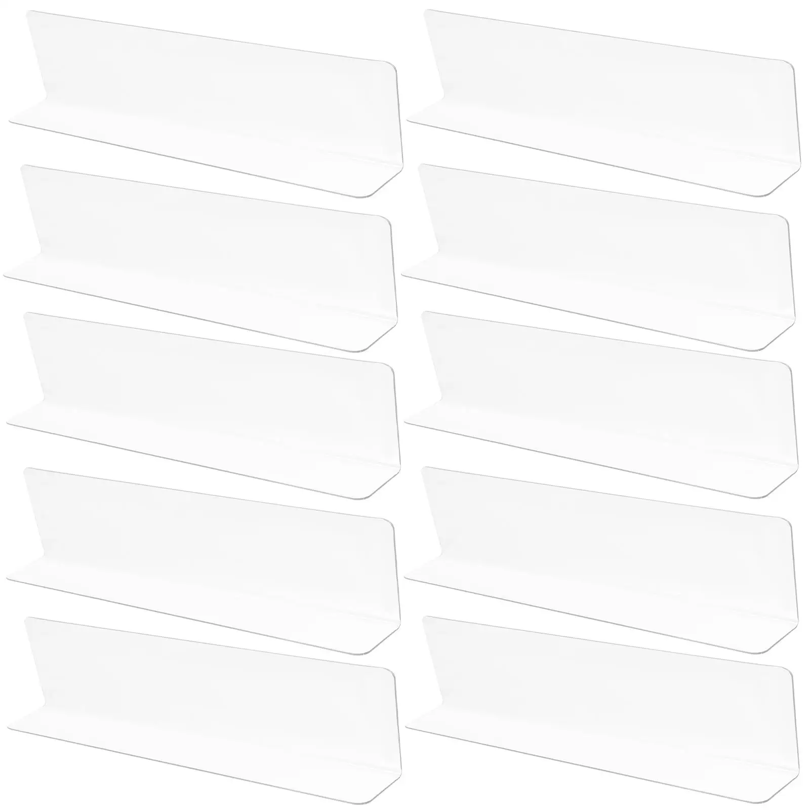 10pcs Transparent Plastic 20cm L Shape PVC Shelf Dividers for Closet Clear StorageBins RetailShelves WireShelfDividers
10pcs Transparent Plastic 20cm L Shape PVC Shelf Dividers for Closet Clear StorageBins RetailShelves WireShelfDividers