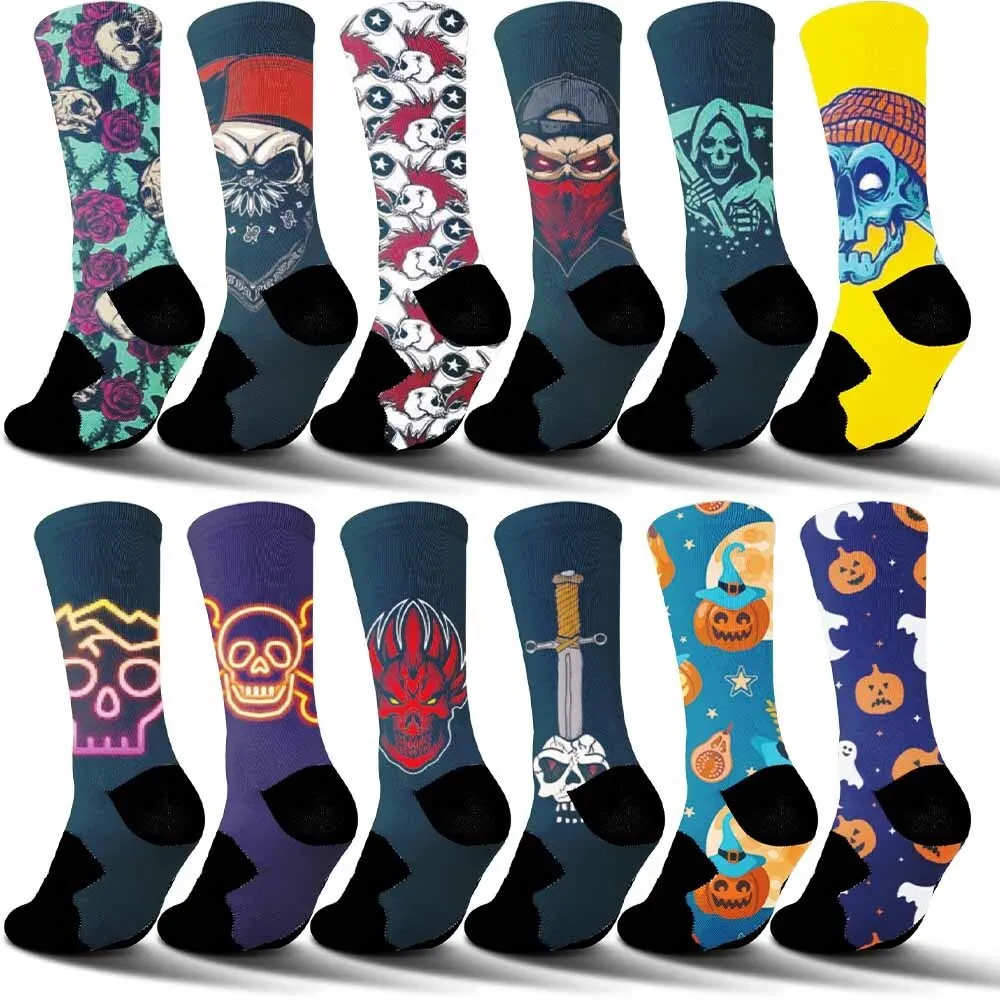 Creative neon shattered skull pattern sports cycling socks,breathable,sweat absorbing,durable,high elasticity,good rider gift
Creative neon shattered skull pattern sports cycling socks,breathable,sweat absorbing,durable,high elasticity,good rider gift