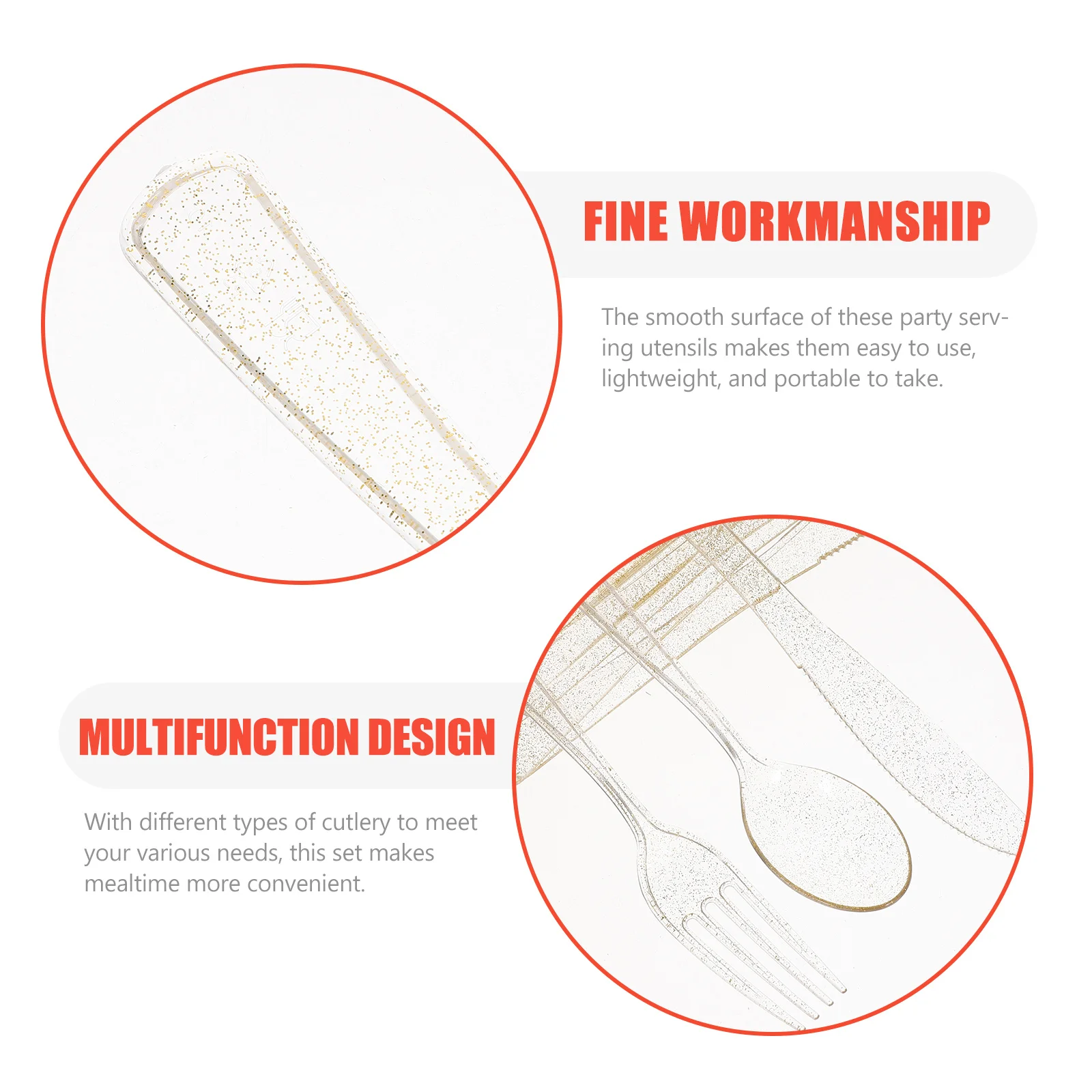 12Sets Reusable Serving Cutlery Set Gold Powder Plastic Utensils for Catering Hotel Restaurant Party Spoons Forks Cutter
12Sets Reusable Serving Cutlery Set Gold Powder Plastic Utensils for Catering Hotel Restaurant Party Spoons Forks Cutter