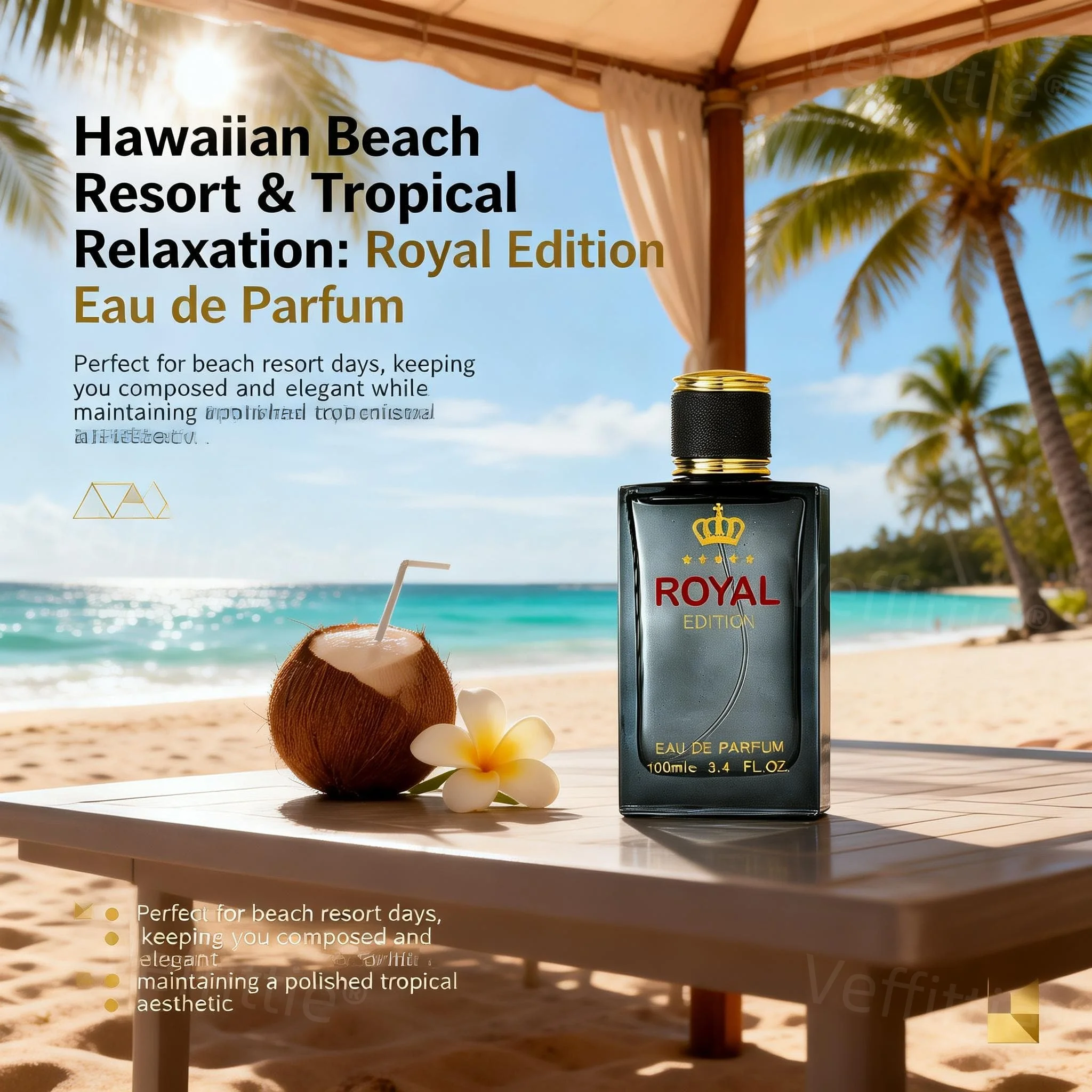 Vacation Fresh Citrus Floral Eau De Parfum, 3.4oz Black Gold Cap, Beach Getaway Wear, Light Uplifting Aroma for Leisure Travels
Vacation Fresh Citrus Floral Eau De Parfum, 3.4oz Black Gold Cap, Beach Getaway Wear, Light Uplifting Aroma for Leisure Travels