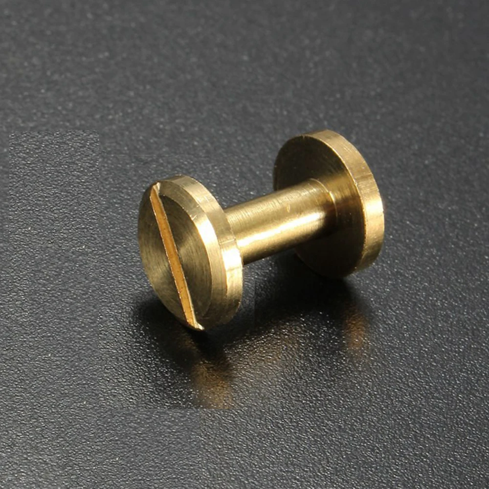 10 pcs 5/6.5/8mm DIY Clothes/Bag/Shoes Brass Nail Strap Rivets Screw Solid Nail Bolt Leather Craft Round Head Screws
10 pcs 5/6.5/8mm DIY Clothes/Bag/Shoes Brass Nail Strap Rivets Screw Solid Nail Bolt Leather Craft Round Head Screws