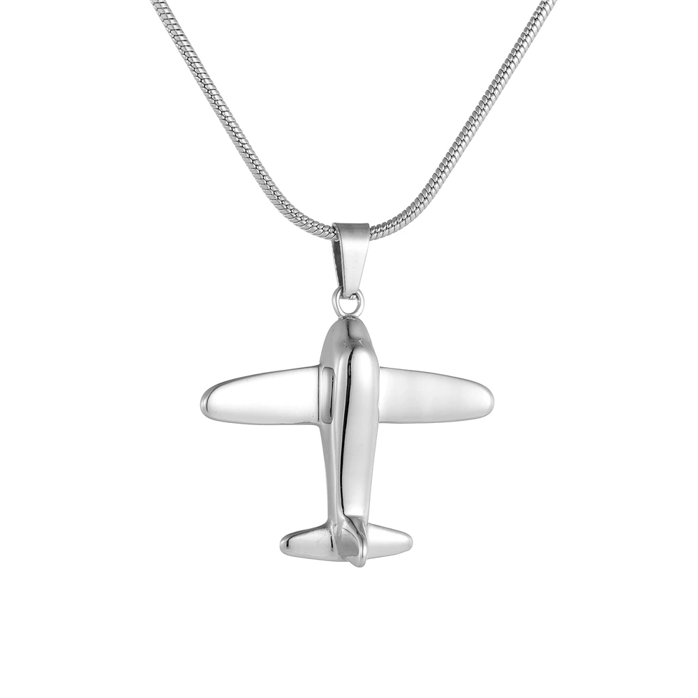 Stainless Steel Airplane Cremation Urn Necklace for Human Ashes, Memorial Keepsake Jewelry, Pet/Person Ashes Holder
Stainless Steel Airplane Cremation Urn Necklace for Human Ashes, Memorial Keepsake Jewelry, Pet/Person Ashes Holder