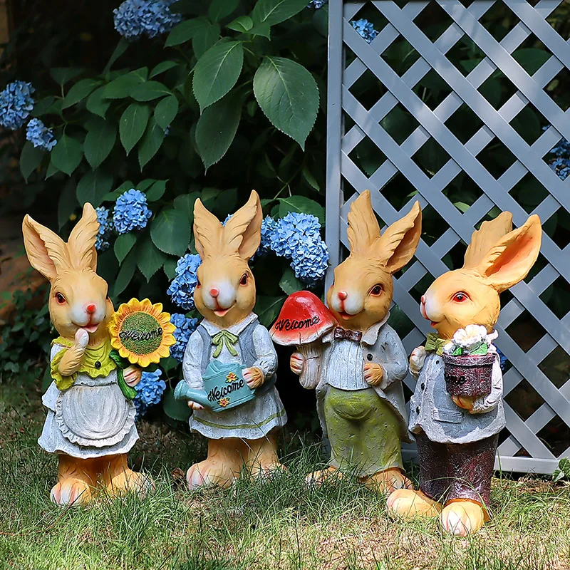 Outdoor Garden Decor Rabbit Statue for Yard Landscaping Whimsical Farmhouse Lawn Ornament Durable Resin Animal for Kindergarten
Outdoor Garden Decor Rabbit Statue for Yard Landscaping Whimsical Farmhouse Lawn Ornament Durable Resin Animal for Kindergarten