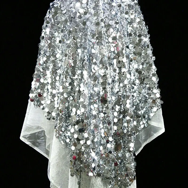 50x130cm Silver Shiny Bead Fabric Stage Decoration Background Cloth Costume Dress DIY Dress Clothing Supplies
50x130cm Silver Shiny Bead Fabric Stage Decoration Background Cloth Costume Dress DIY Dress Clothing Supplies
