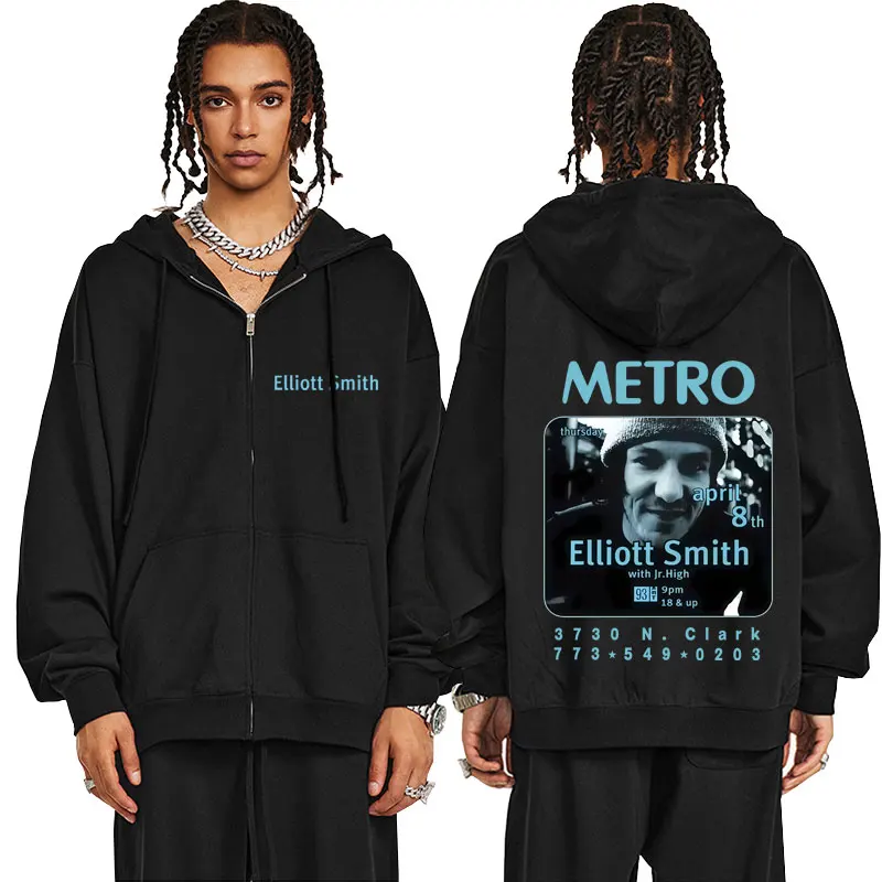 Singer Elliott Smith Concert Tour Zipper Hoodie Men Women Fashion Vintage Oversized Zip Up Hoodies Man Casual Fleece Cotton Coat
Singer Elliott Smith Concert Tour Zipper Hoodie Men Women Fashion Vintage Oversized Zip Up Hoodies Man Casual Fleece Cotton Coat