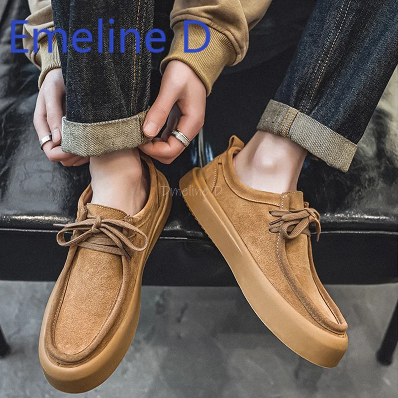 Matte Leather Board Shoes New Fashionable Casual Shoes for Men Thick Soled Front Strap Design Trendy Brand Round Toe Flat Shoes
Matte Leather Board Shoes New Fashionable Casual Shoes for Men Thick Soled Front Strap Design Trendy Brand Round Toe Flat Shoes