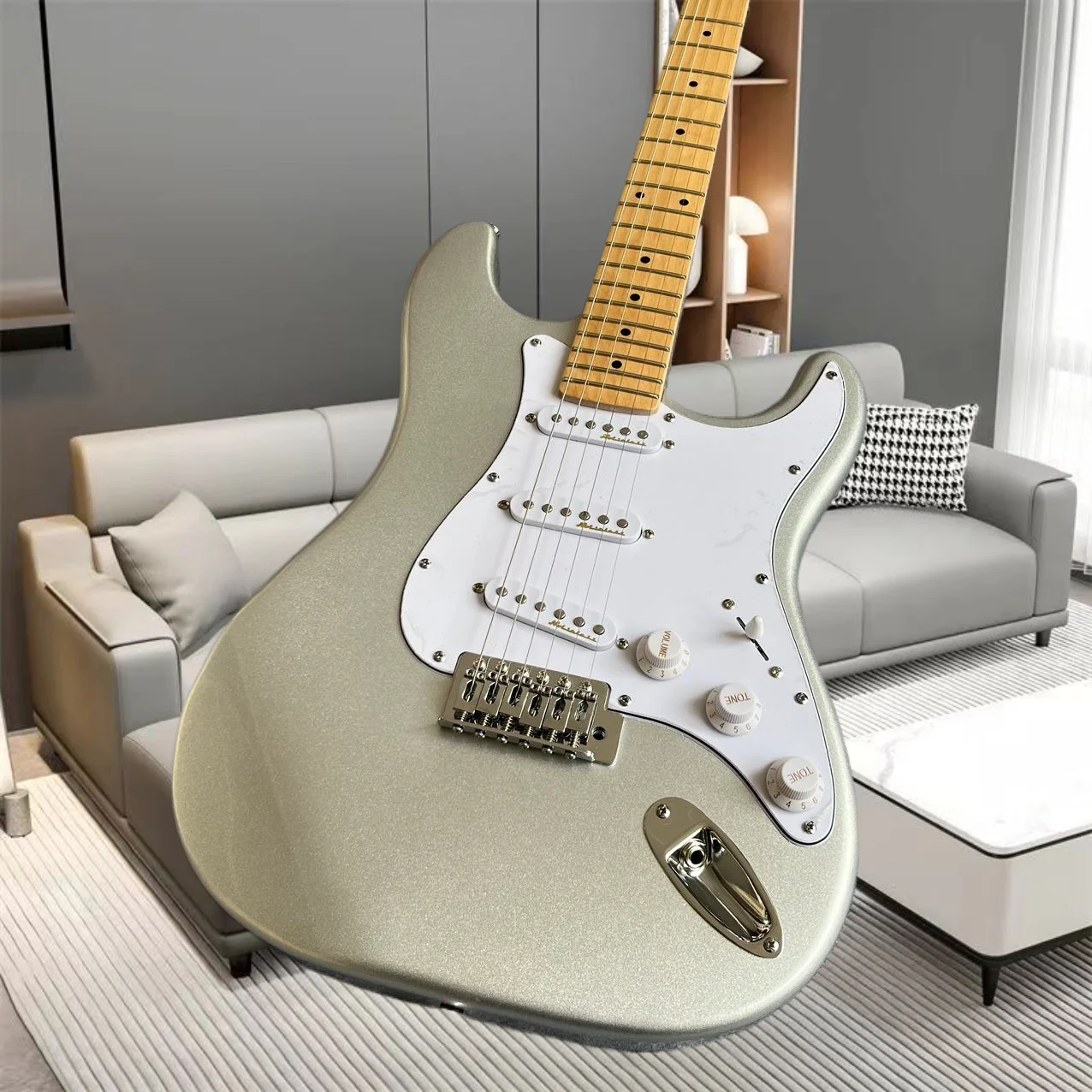 Electric guitar, factory customized, made of maple and peach blossom wood, multiple colors, in stock, fast and free shipping F11
Electric guitar, factory customized, made of maple and peach blossom wood, multiple colors, in stock, fast and free shipping F11