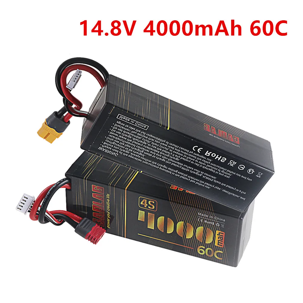 4s 14.8V Lipo Battery 4000mAh 60C With T Deans XT60 Plug For 1/8 1/10 RC E Buggy Truggy car Parts Hard Case
4s 14.8V Lipo Battery 4000mAh 60C With T Deans XT60 Plug For 1/8 1/10 RC E Buggy Truggy car Parts Hard Case