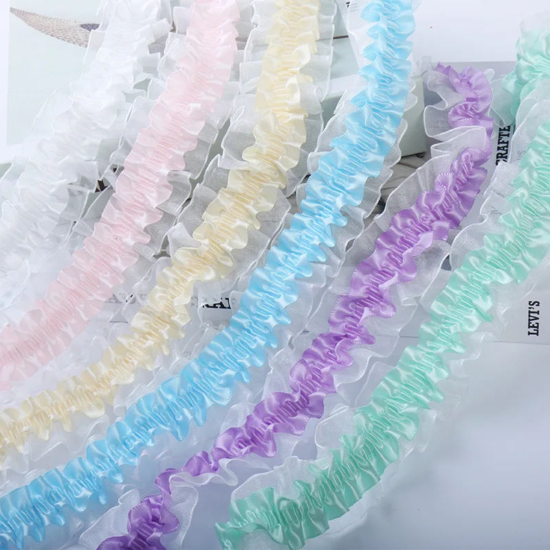 1lot/41Yds 4cm Elastic Stretch Lace Trimming DIY Clothing Headwear Crafts Doll Decorate Accessories Stretchy Pleated Lace
1lot/41Yds 4cm Elastic Stretch Lace Trimming DIY Clothing Headwear Crafts Doll Decorate Accessories Stretchy Pleated Lace