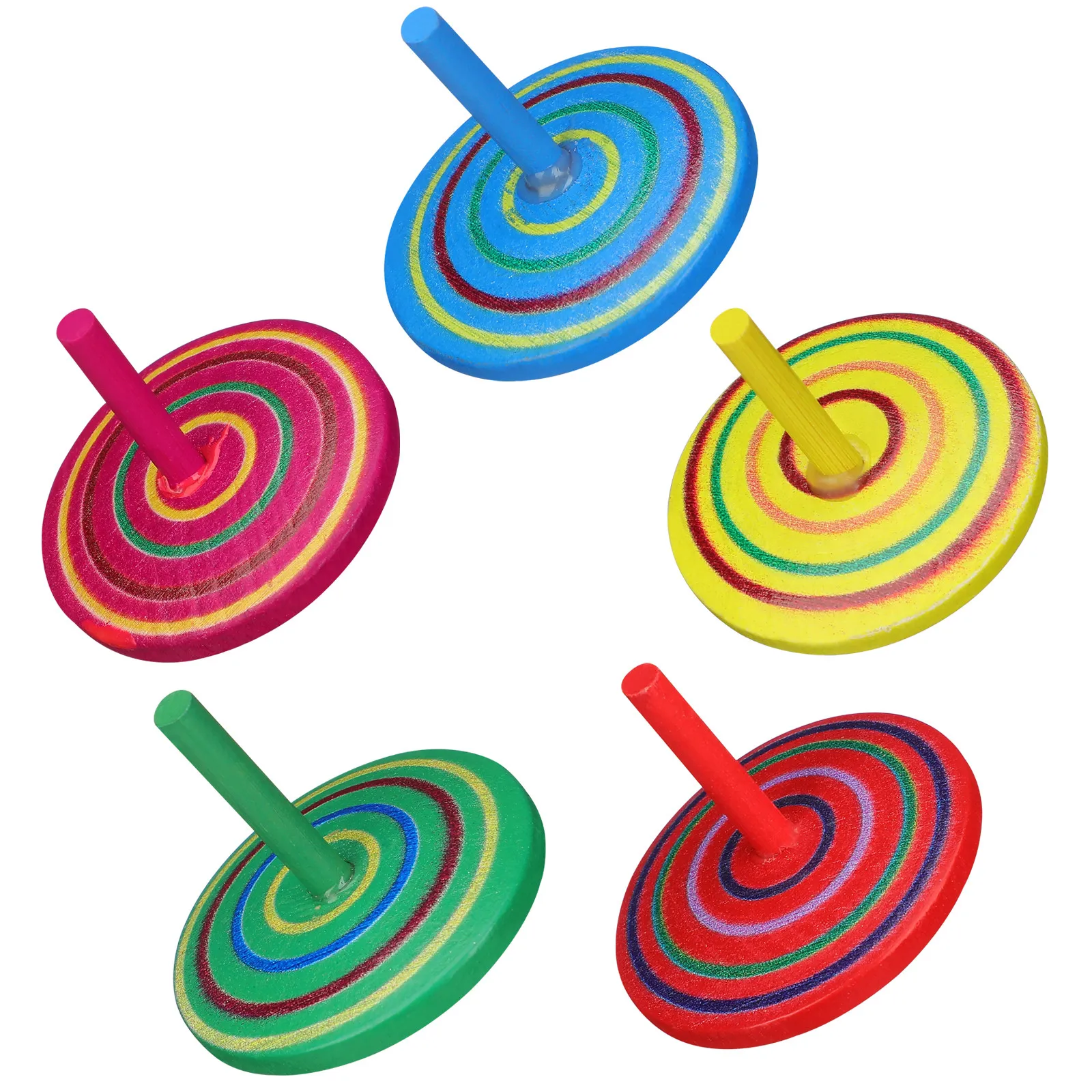 5Pcs Painted Wooden Tops Spinning Set Bright Colors Perfect for Kids Hand Eye Coordination Creativity Toy
5Pcs Painted Wooden Tops Spinning Set Bright Colors Perfect for Kids Hand Eye Coordination Creativity Toy