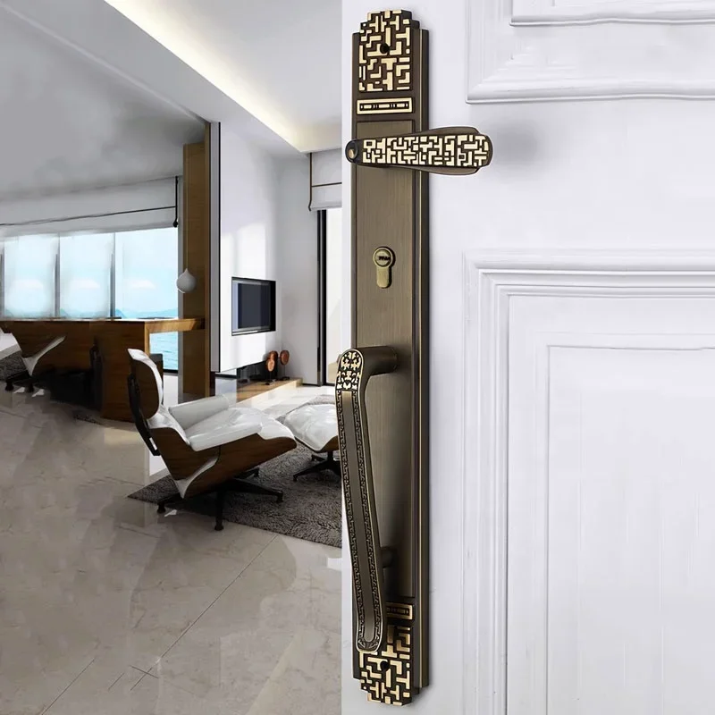 Solid wood door large handle lock mechanical door lock European-style luxury hotel entrance door lock set
Solid wood door large handle lock mechanical door lock European-style luxury hotel entrance door lock set