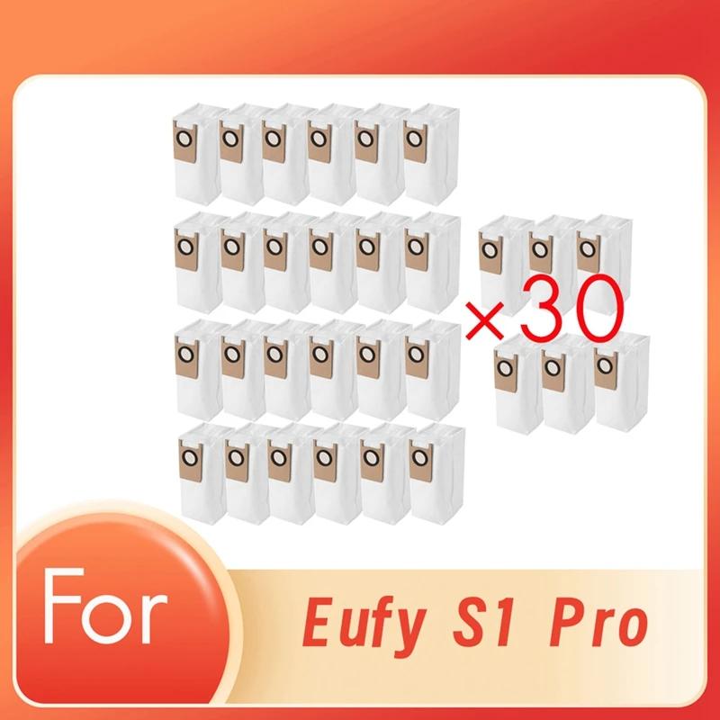 30 Pcs Dust Bags For Eufy S1 Pro Sweeper Accessories Consumables Dust Bag Non-Woven Bag Sweeper Accessories Clean Tool
30 Pcs Dust Bags For Eufy S1 Pro Sweeper Accessories Consumables Dust Bag Non-Woven Bag Sweeper Accessories Clean Tool