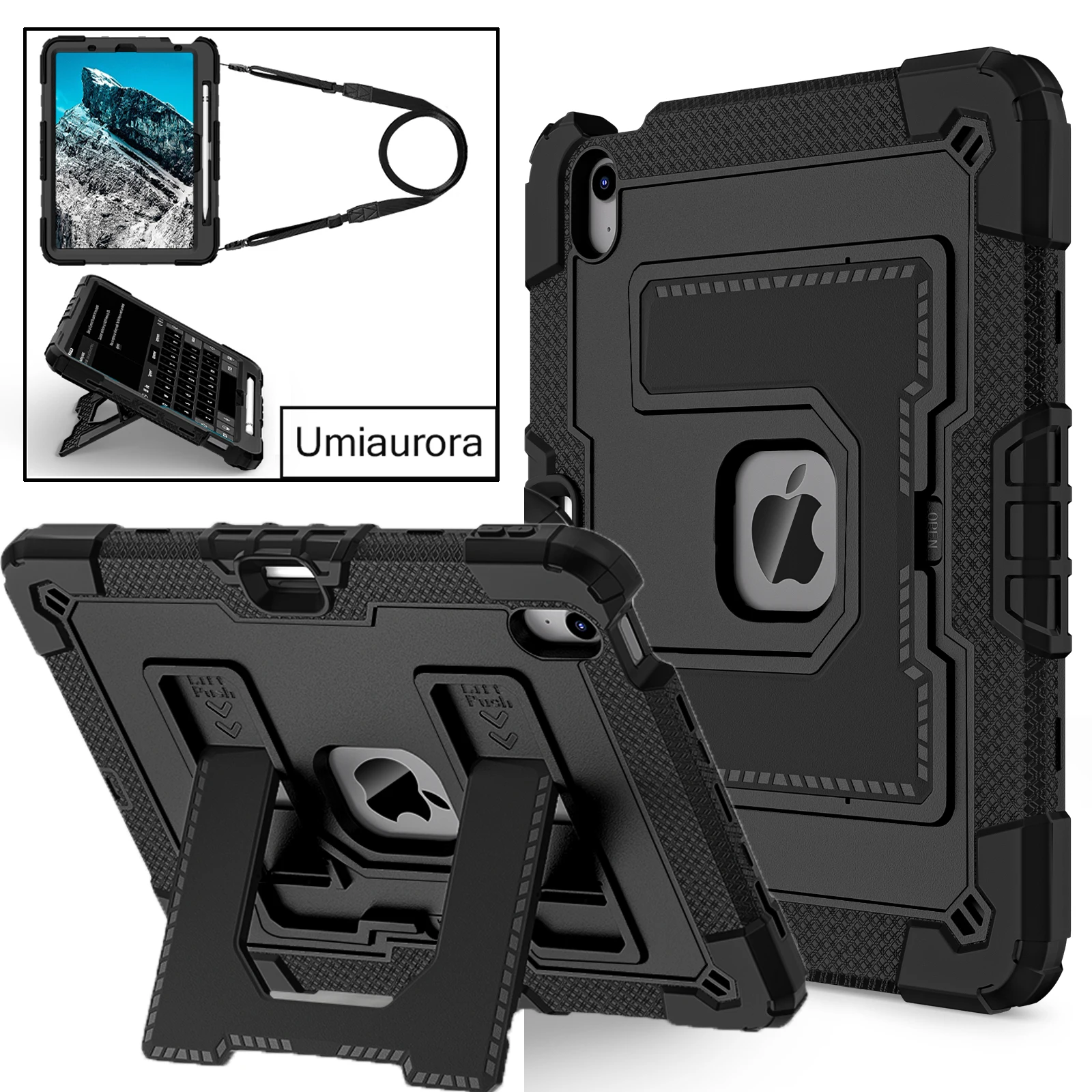 For IPad Mini 7 8.3" A17 Pro Air 6 5 4 10.9 Air 11 inch M2 M3 Heavy Duty Rugged Shockproof Tablet Case Stand Strap Cover Funda
For IPad Mini 7 8.3" A17 Pro Air 6 5 4 10.9 Air 11 inch M2 M3 Heavy Duty Rugged Shockproof Tablet Case Stand Strap Cover Funda