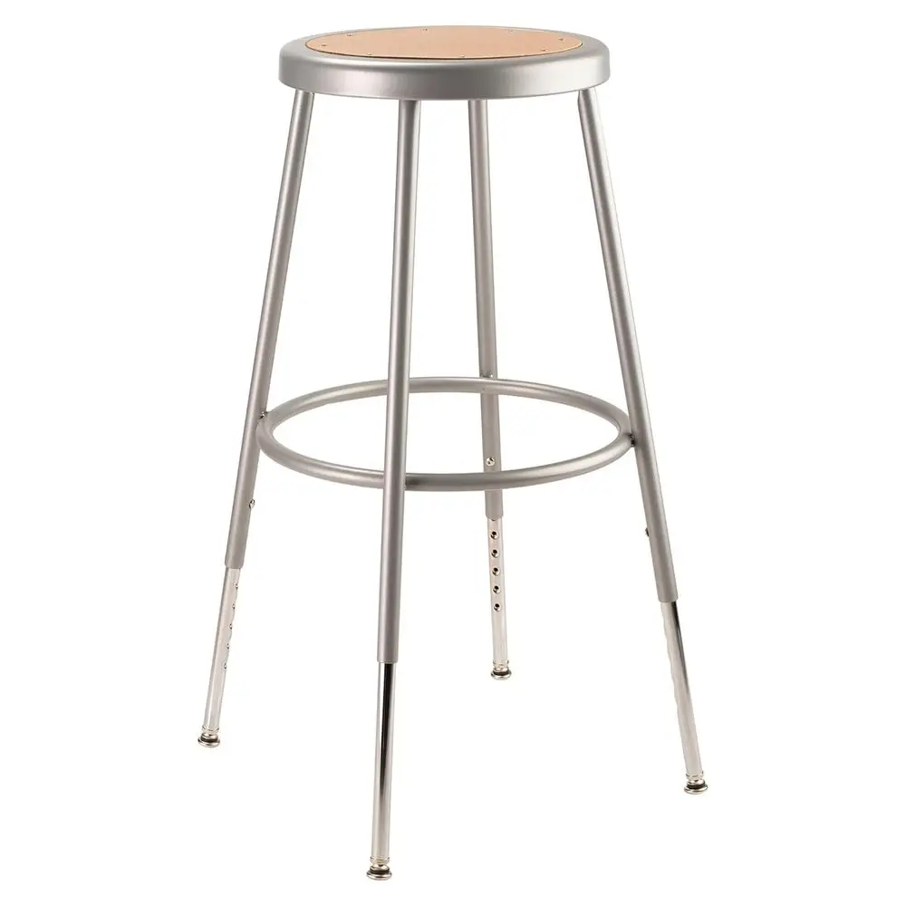 Adjustable Grey Steel Stool with Hardboard Seat, 25-33 Height
Adjustable Grey Steel Stool with Hardboard Seat, 25-33 Height