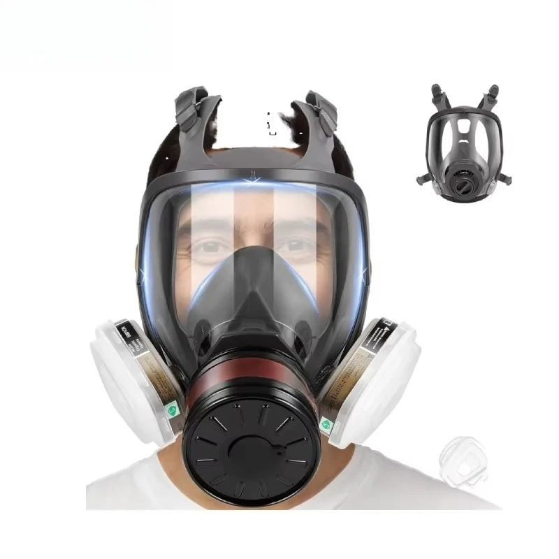 Full Face Silicone Respirator Mask with Activated Carbon Filters Survival Nuclear and Chemical Gas Mask Dust-Blocking
Full Face Silicone Respirator Mask with Activated Carbon Filters Survival Nuclear and Chemical Gas Mask Dust-Blocking