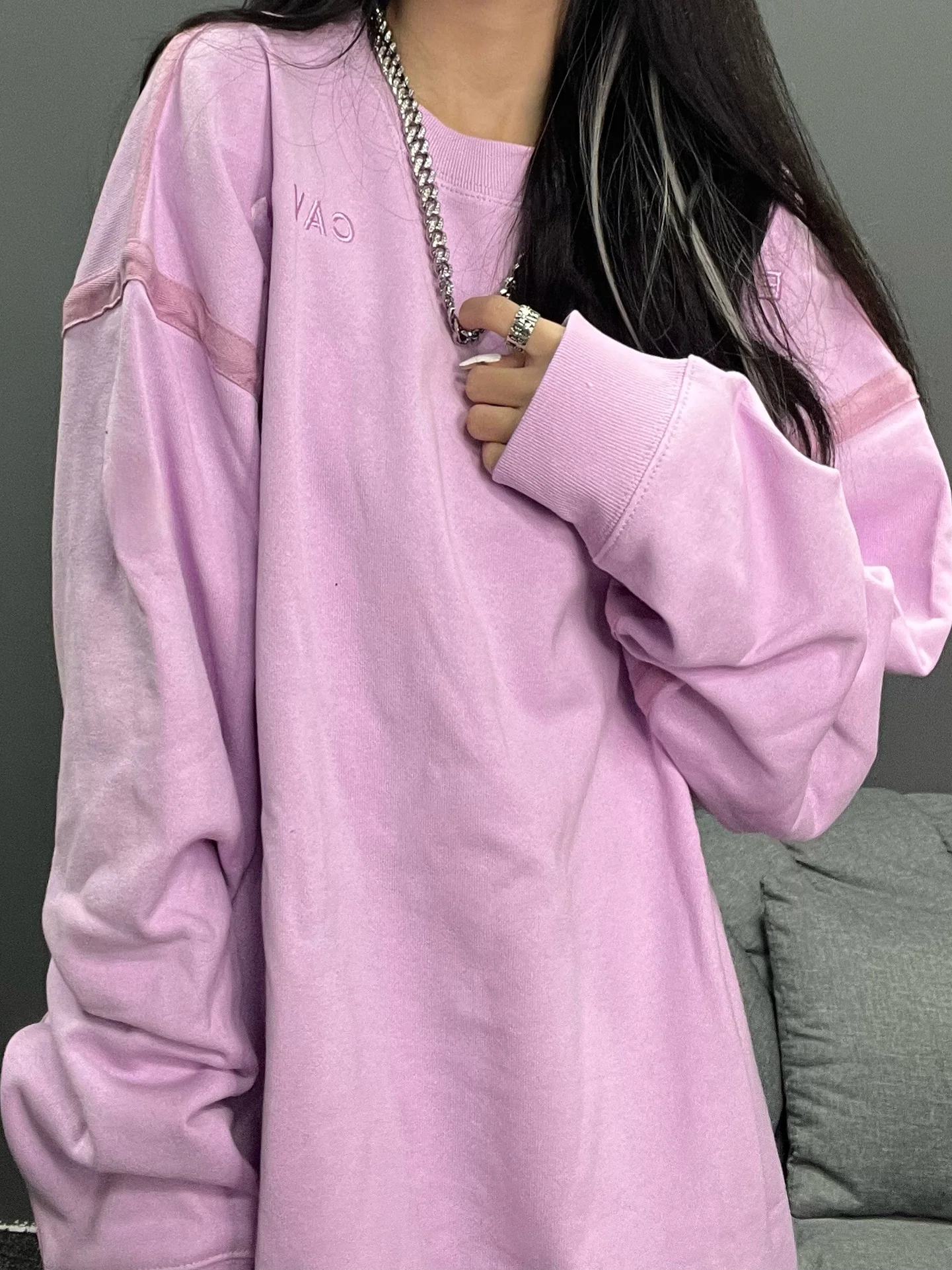 CAVEMPT Women's Oversized Pure Cotton Hoodie Pink Loopba Casual Trendy Brand Autumn Winter Top Coat round Ne No Special F...
CAVEMPT Women's Oversized Pure Cotton Hoodie Pink Loopba Casual Trendy Brand Autumn Winter Top Coat round Ne No Special F...