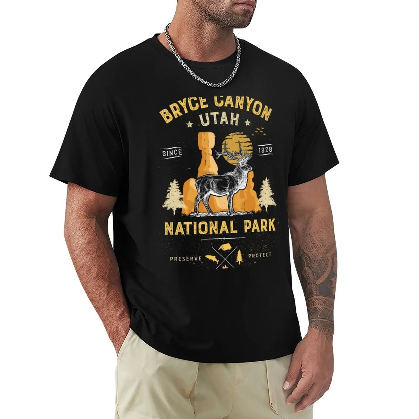 Bryce Canyon National Park Vintage Utah Deer Elk T shirt T-Shirt Funny t-shirts oversized T-shirts for men cotton
Bryce Canyon National Park Vintage Utah Deer Elk T shirt T-Shirt Funny t-shirts oversized T-shirts for men cotton