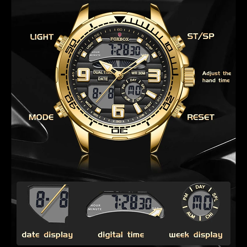 LIGE Brand Foxbox Digital Men's Watches Top Luxury Sport Quartz Wrist Watch For Men Steel Military Waterproof Clock Reloj Hombre
LIGE Brand Foxbox Digital Men's Watches Top Luxury Sport Quartz Wrist Watch For Men Steel Military Waterproof Clock Reloj Hombre