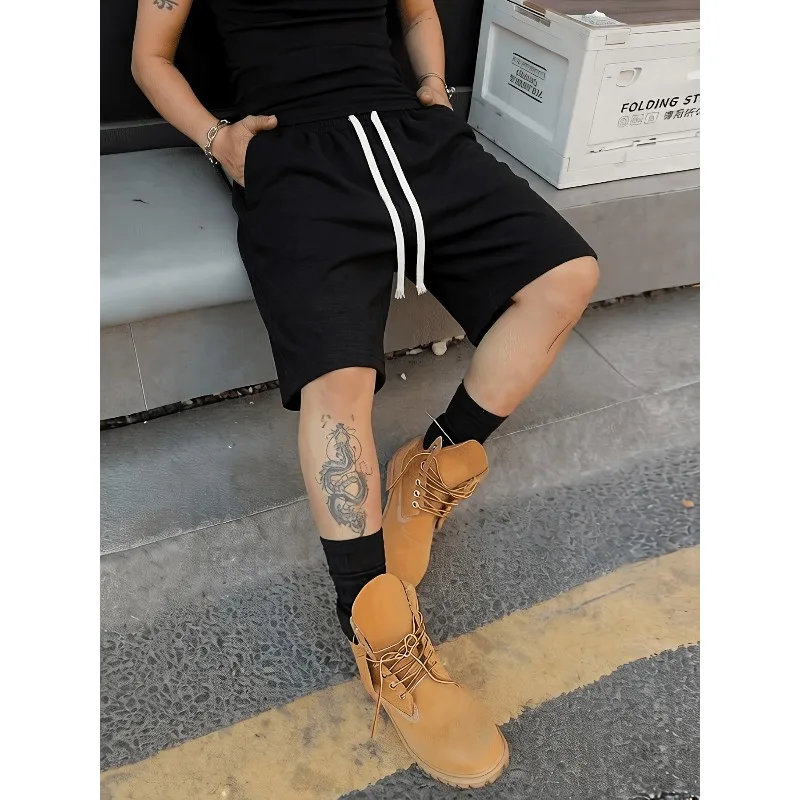 Men's Casual Shorts, Outdoor Jogging Drawstring Sports Pants, Hip-hop Street Loose Pants, Summer New Style
Men's Casual Shorts, Outdoor Jogging Drawstring Sports Pants, Hip-hop Street Loose Pants, Summer New Style