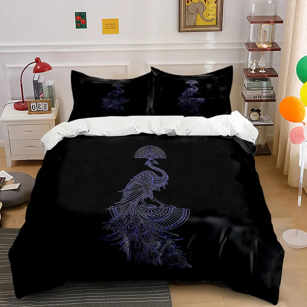 Elegant Peacock Decorative Set Soft Comfortable Duvet Cover Bedding Set Included 1*Duvet Cover & 2*Pillowcases, gift
Elegant Peacock Decorative Set Soft Comfortable Duvet Cover Bedding Set Included 1*Duvet Cover & 2*Pillowcases, gift