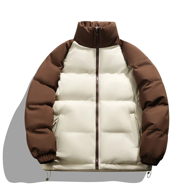 Winter Jacket Men Parkas Thicken Warm Coat Couple Fashion Patchwork Contrasting Loose Stand Up Collar Parkas New Streetwear
Winter Jacket Men Parkas Thicken Warm Coat Couple Fashion Patchwork Contrasting Loose Stand Up Collar Parkas New Streetwear