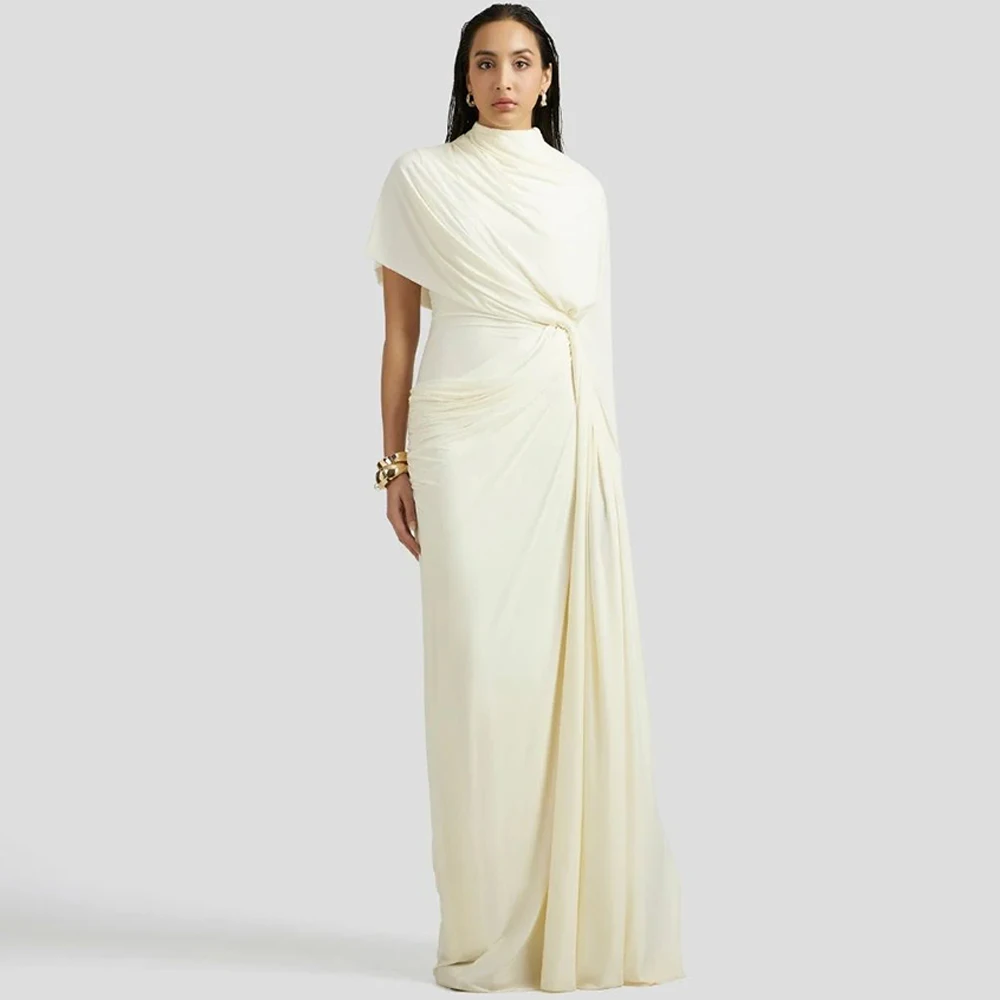 Простое вечернее платье цвета слоновой кости, темпераментное платье-футляр с высоким вырезом, платья для выпускного вечера, шаль со складками по индивидуальному заказу, платья для торжественных случаев
Простое вечернее платье цвета слоновой кости, темпераментное платье-футляр с высоким вырезом, платья для выпускного вечера, шаль со складками по индивидуальному заказу, платья для торжественных случаев